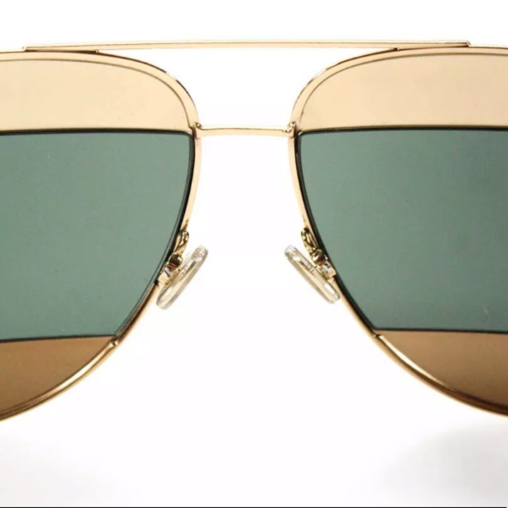Christian Dior Aviator Split Gold Tone sunglasses - Picture 5 of 7